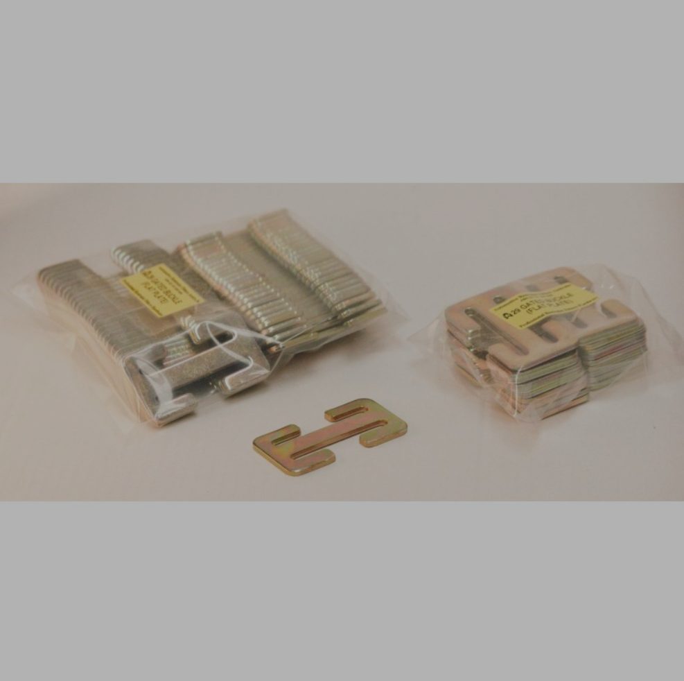 Buy #29 Gated Buckle Flat Plate (Gold Zinc) online - Andy's Mod Plates & Accessories